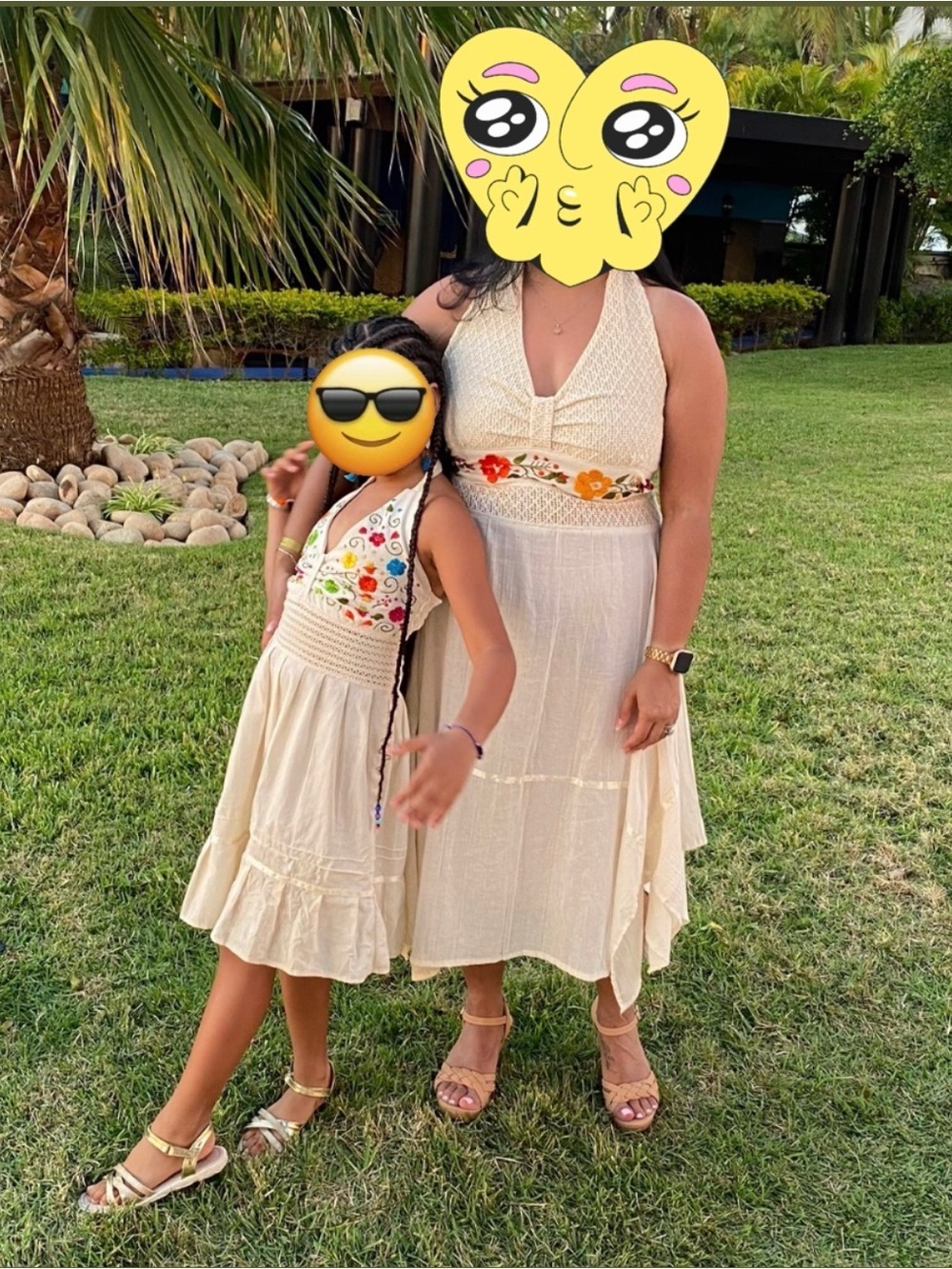 Mommy and Me Mexican Dresses with embroidery